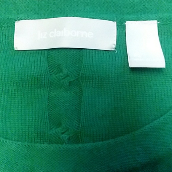 Liz Claiborne large green sweater - Picture 2 of 2